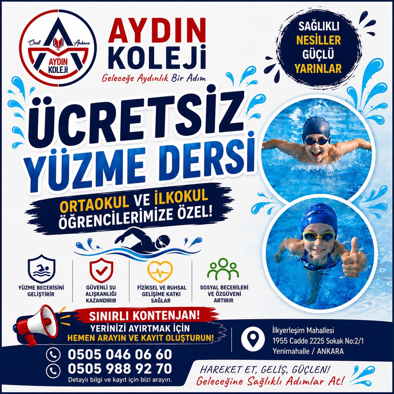 Ücretsiz Yüzme Dersi