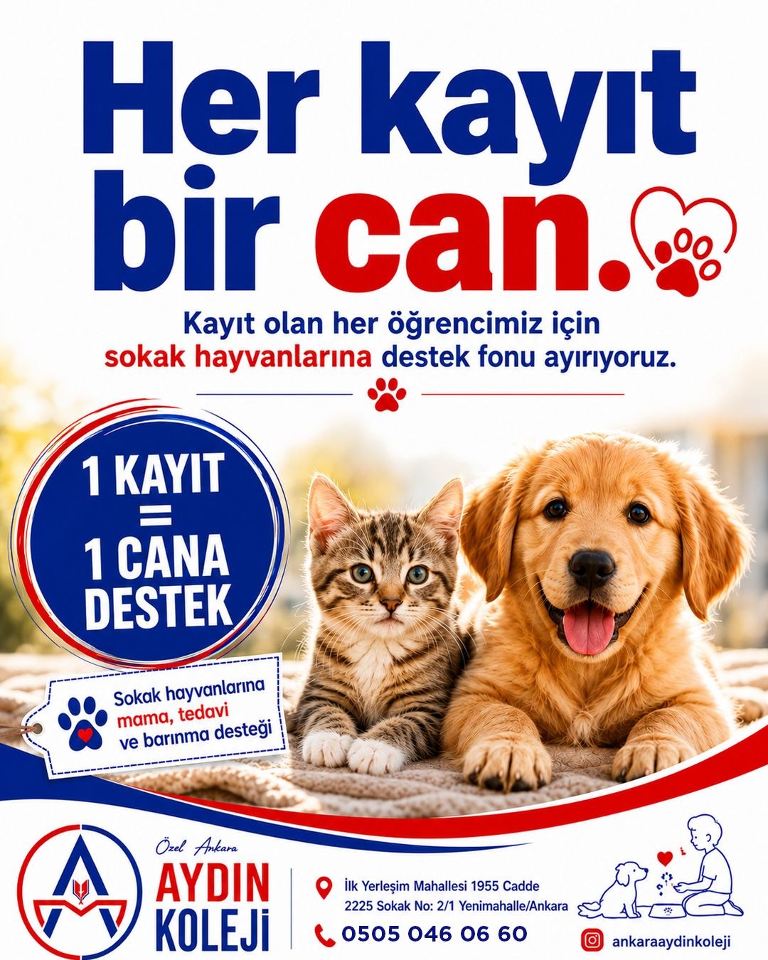 Her kayıt bir can sosyal sorumluluk çalışması
